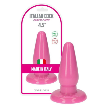 plug rosa grande con ventosa morbido dildo anale a piramide impermeabile pink