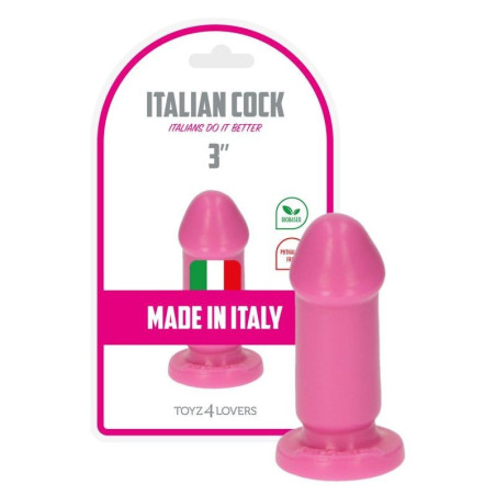 piccolo fallo rosa con ventosa dildo mini vaginale anale per uomo e donna pink