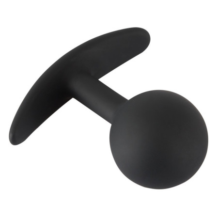 plug in silicone nero stimolatore anale con sfera oscillante anal black morbido