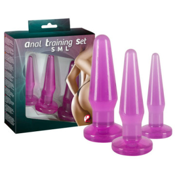 Kit 3 plug Anali Training Set purple anal