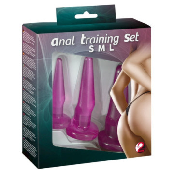 Kit 3 plug Anali Training Set purple anal