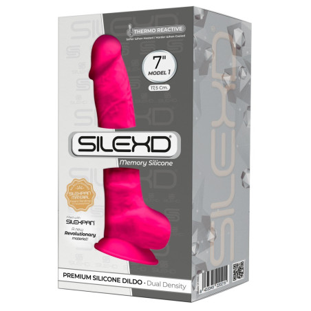 Dildo con ventosa e testicoli Premium Dual Density