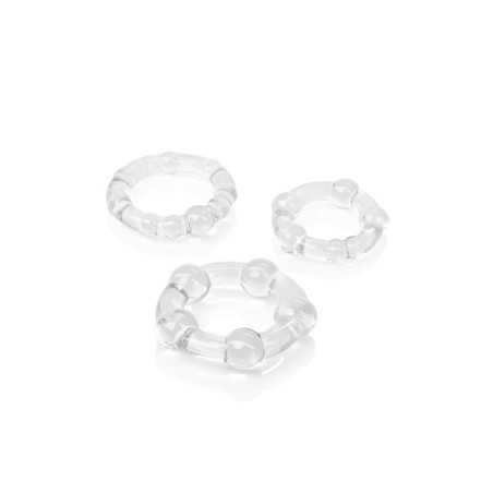 Set anelli fallici trasparenti Island Rings