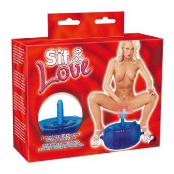 Cuscino dell'amore con vibratore macchina per sesso Vibrating Chair Blu