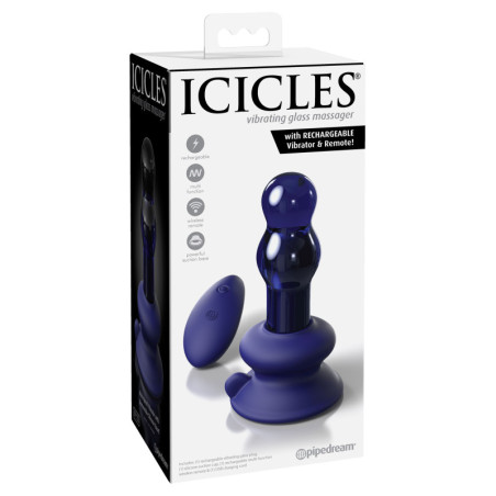 vibratore plug in vetro Icicles No 83