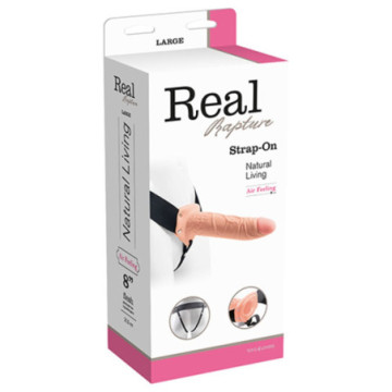 Fallo dildo indossabile strap on cavo Real Rapture 8 Flesh