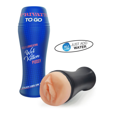 Masturbatore vagina realistica Wet Kitten Self Lube To Go