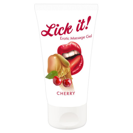 Erotic Massage Gel commestibile aroma ciliegia 50 ml