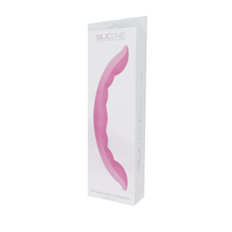 Fallo doppio dip-double inside pleasure silicone pink