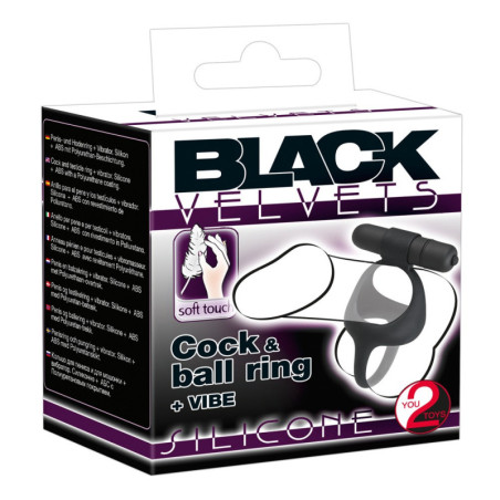 Anello fallico ritardante Vibro-cock Ring with Testicle Spreader