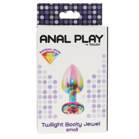 Plug anale in metallo con pietra Twilight Booty Jewel Small