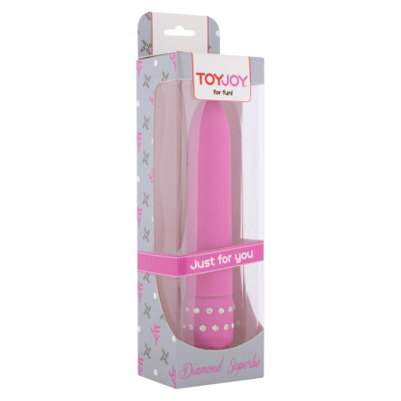 Vibratore classico Diamond Superbe Vibe pink