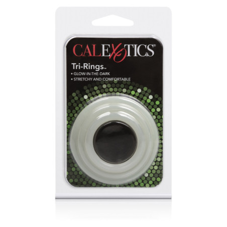 Anello fallico Glow in the dark kit Tri-Rings