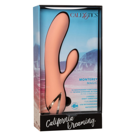 Vibratore rabbit doppio dildo vagianle clitoride Monterey Magic