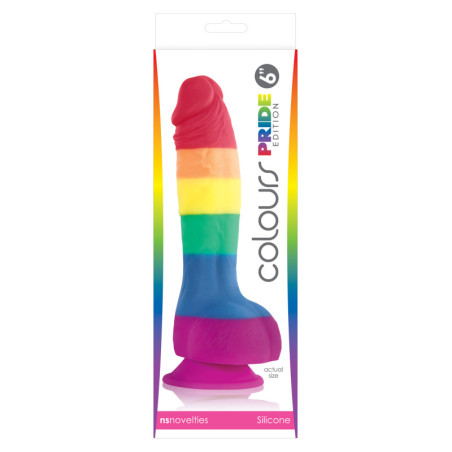 Fallo realistico vaginale anale con ventosa Pride Edition 6 Inch Dildo