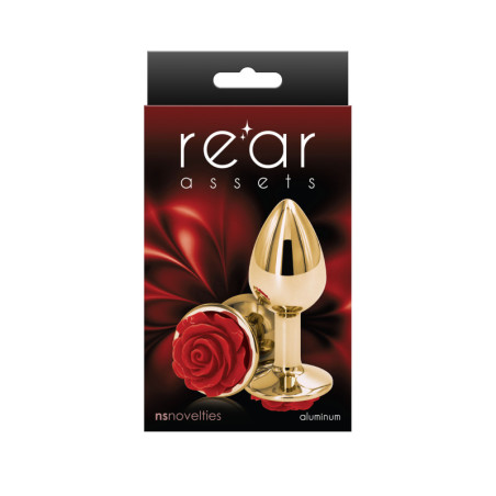 Plug anale Rose Buttplug Red Small