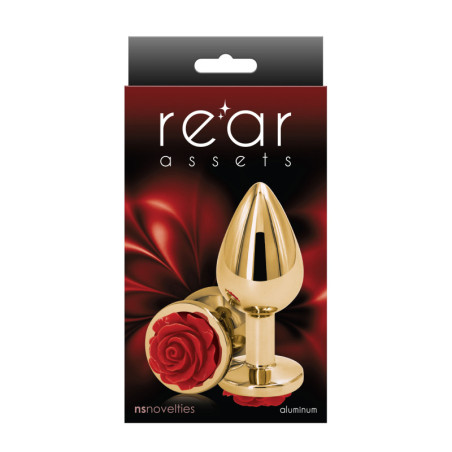 Plug anale Rose Buttplug Red Medium