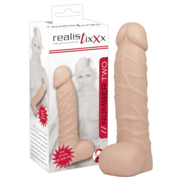 Fallo vaginale realistico con testicoli dildo the realistic cock