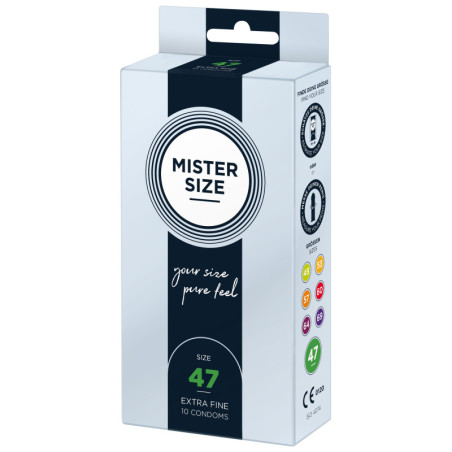 Preservativi in lattice MISTER SIZE 47mm Condoms 10pcs