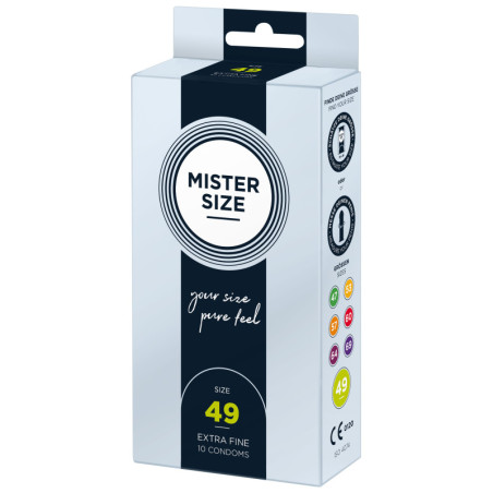 Preservativi in lattice MISTER SIZE 49mm Condoms 10pcs