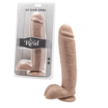 Dildo Fallo realistico Maxi grande dildo skin con testicoli e ventosa the cock 10 flesh