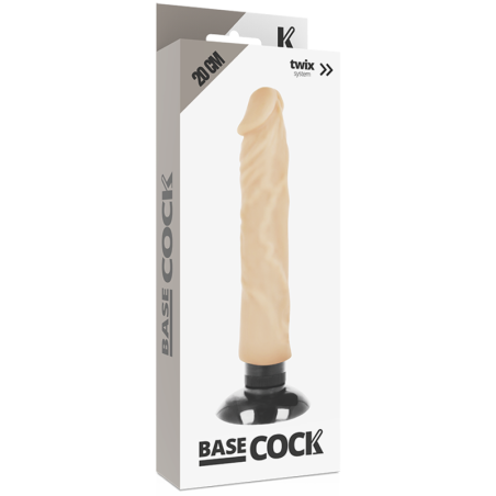 Vibratore realistico con ventosa 2 in 1 guaina fallica BASECOCK