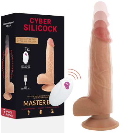 Vibratore realistico MASTER BEN CYBER SILICOCK REMOTE CONTROL