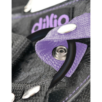 Falo Dildo indossabile vaginale anale  imbragatura strap on dillio harnes purple