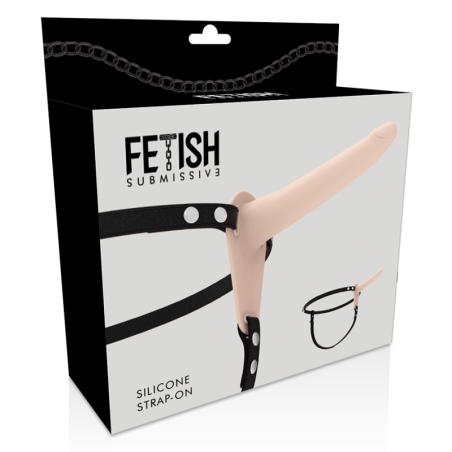 Fallo realistico indossabile FETISH SUBMISSIVE SILICONE STRAP-ON FLESH 15CM