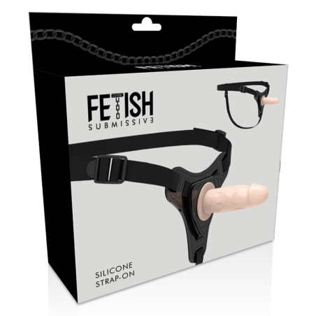 Fallo realistico FETISH SUBMISSIVE SILICONE STRAP-ON FLESH 12.5CM REALISTIC