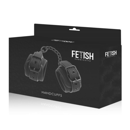 Manette FETISH SUBMISSIVE HANDCUFFS VEGAN LEATHER