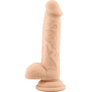 Fallo realistico dildo vaginale con ventosa e testicoli safe rod large flesh 7