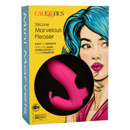 Vibratore rabbit da dito Silicone Marvelous Pleaser