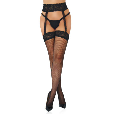 Collant a rete con reggicalze Fishnet Garterbelt Stockings