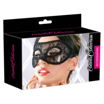 Maschera per notte da donna sexy nera veneziana gothic black