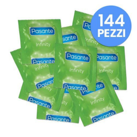 Preservativi ritardanti pasante infinity 144 pz