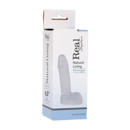 Dildo realistico con testicoli Clear Sensation Small