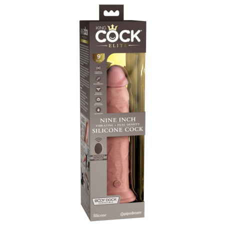 Vibratore 9 Inch 2Density Vibrating Cock