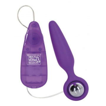 Vibratore Plug anale fallo con vibrazione butt Booty Call Booty Glider Viola