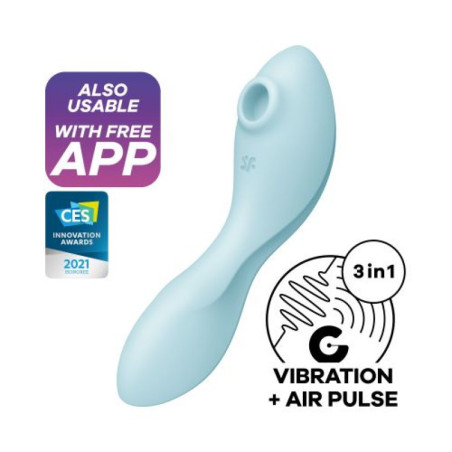 Vibratore Curvy Trinity 5+ azzurro