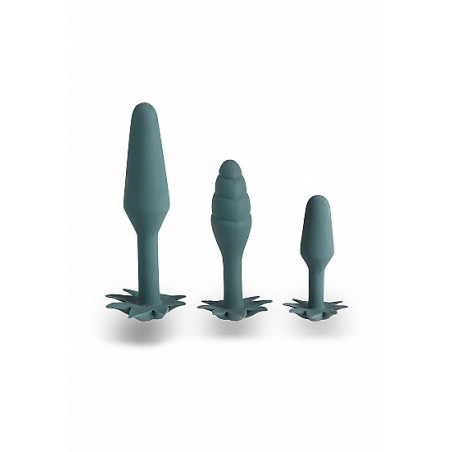 Set Plug anale Doobies - Green