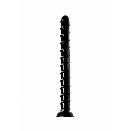 Dildo enorme con ventosa 1.5" Swirl Hose -18" Long - Black