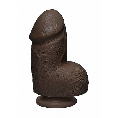 Dildo grosso cioccolato dual density Fat D + Balls ULTRASKYN