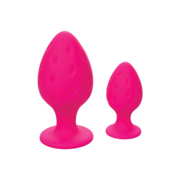 Plug anale rosa 2 pz Cheeky...