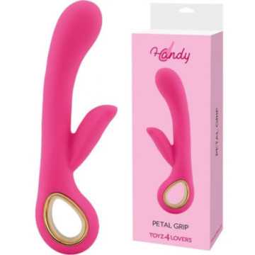 Vibratore vaginale doppio con stimolatore clitoride fallo vibrante pink dildo