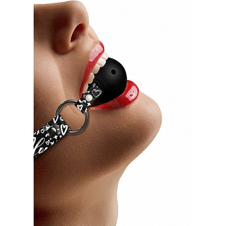 Morso Breatheable Ball Gag - Love Street Art Fasion - Black