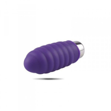 Vibratore vaginale fallo dildo vibrante mini stimolatore clitoride in silicone viola