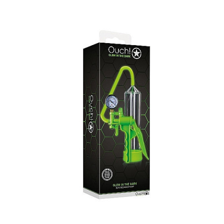 Sviluppatore pene Elite Beginner Pump - GitD - Neon Green