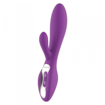 Vibratore rabbit doppio dildo fallo vibrante vaginale doppio per stimolazione clitoride