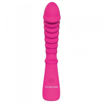 Vibratore realistico vaginale anale fallo dildo vibrante stimolatore ricaricabile rosa